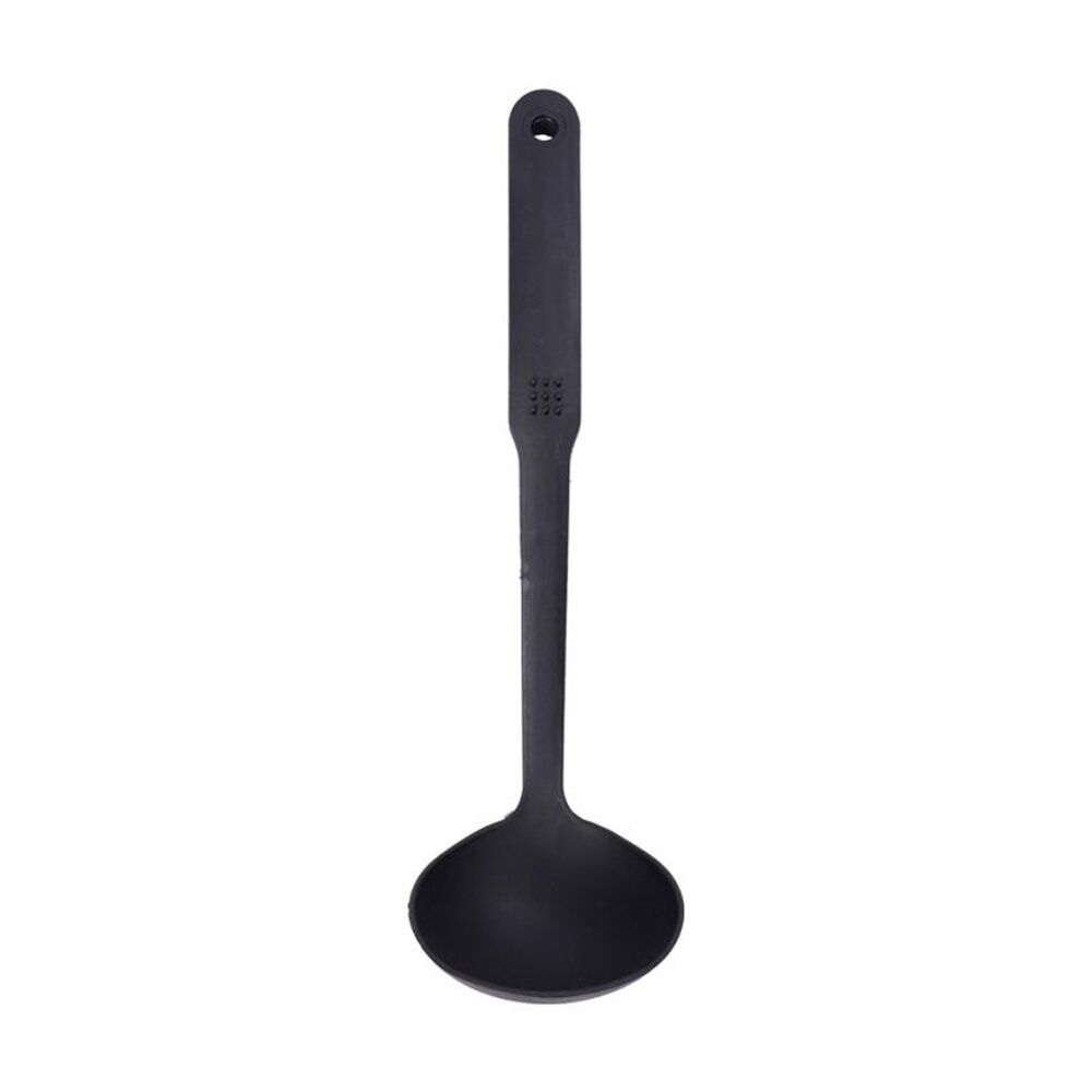 Culinary Kitchen Nylon Ladle w/ Hanging Hole Cooking Utensil Black (3 Pack) — image 4