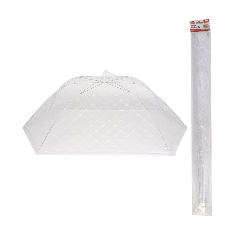 Culinary Kitchen Umbrella Mesh Cover Food Protector Lid 70cm Clear (8 Pack) — image 3