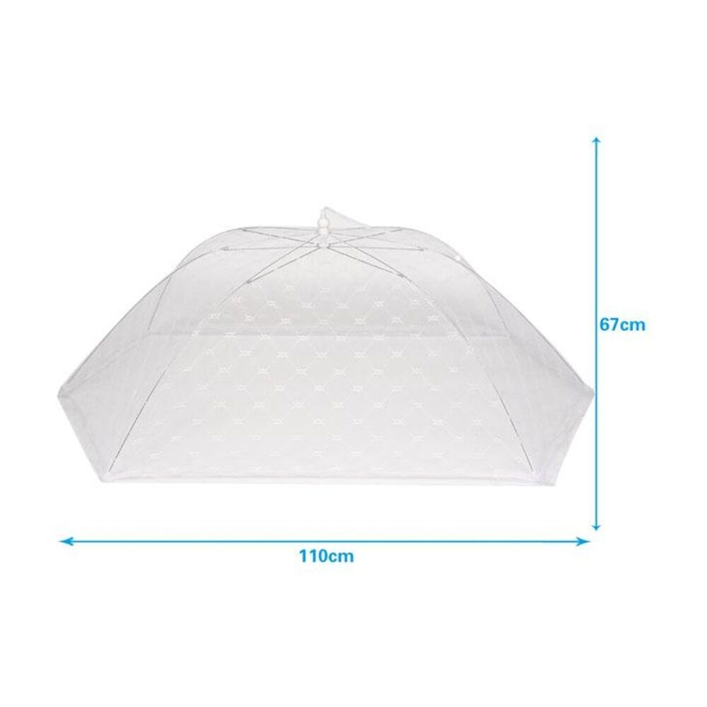 Culinary Kitchen Umbrella Mesh Cover Food Protector Lid 70cm Clear (8 Pack) — image 5