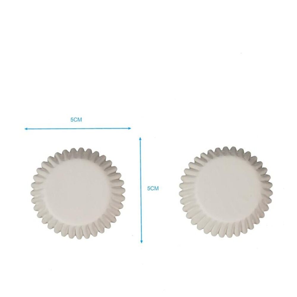 Culinary Kitchen 60pc Culinary Kitchen Mini Paper Muffin Cupcake Cups Set 5cm White (24 Pack) — image 4