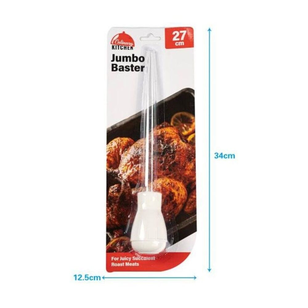 Culinary Kitchen Nylon Jumbo Baster Cooking Utensil 27cm White (3 Pack) — image 3