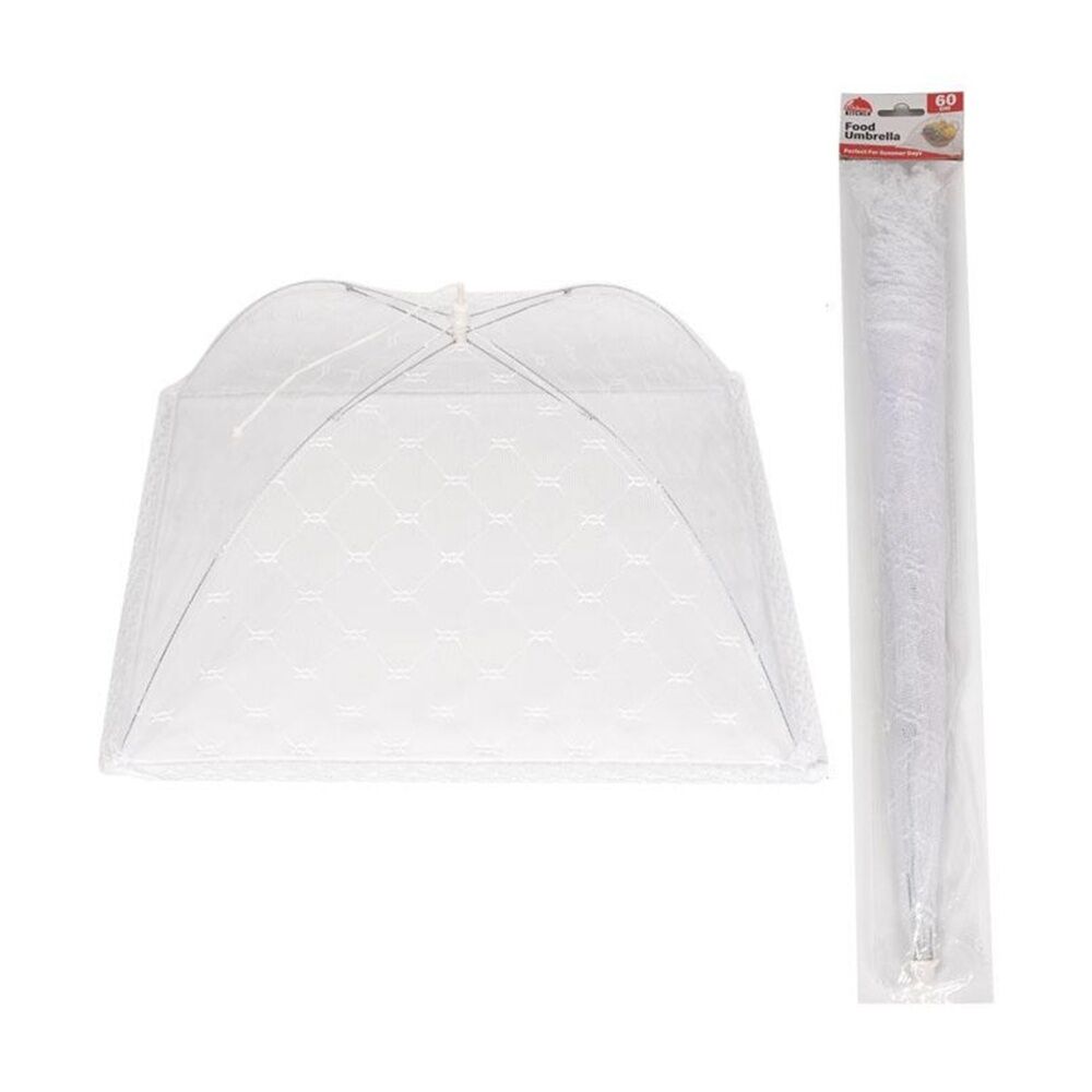 Culinary Kitchen Umbrella Mesh Cover Food Protector Lid 60cm Clear (8 Pack) — image 3