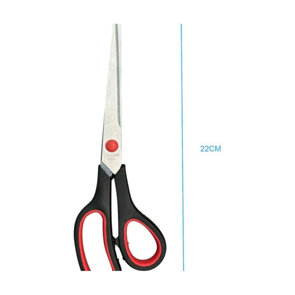 Culinary Kitchen Stainless Steel Scissors w/ Ergonomic Handle 24cm Red/Black (4 Pack) — image 3