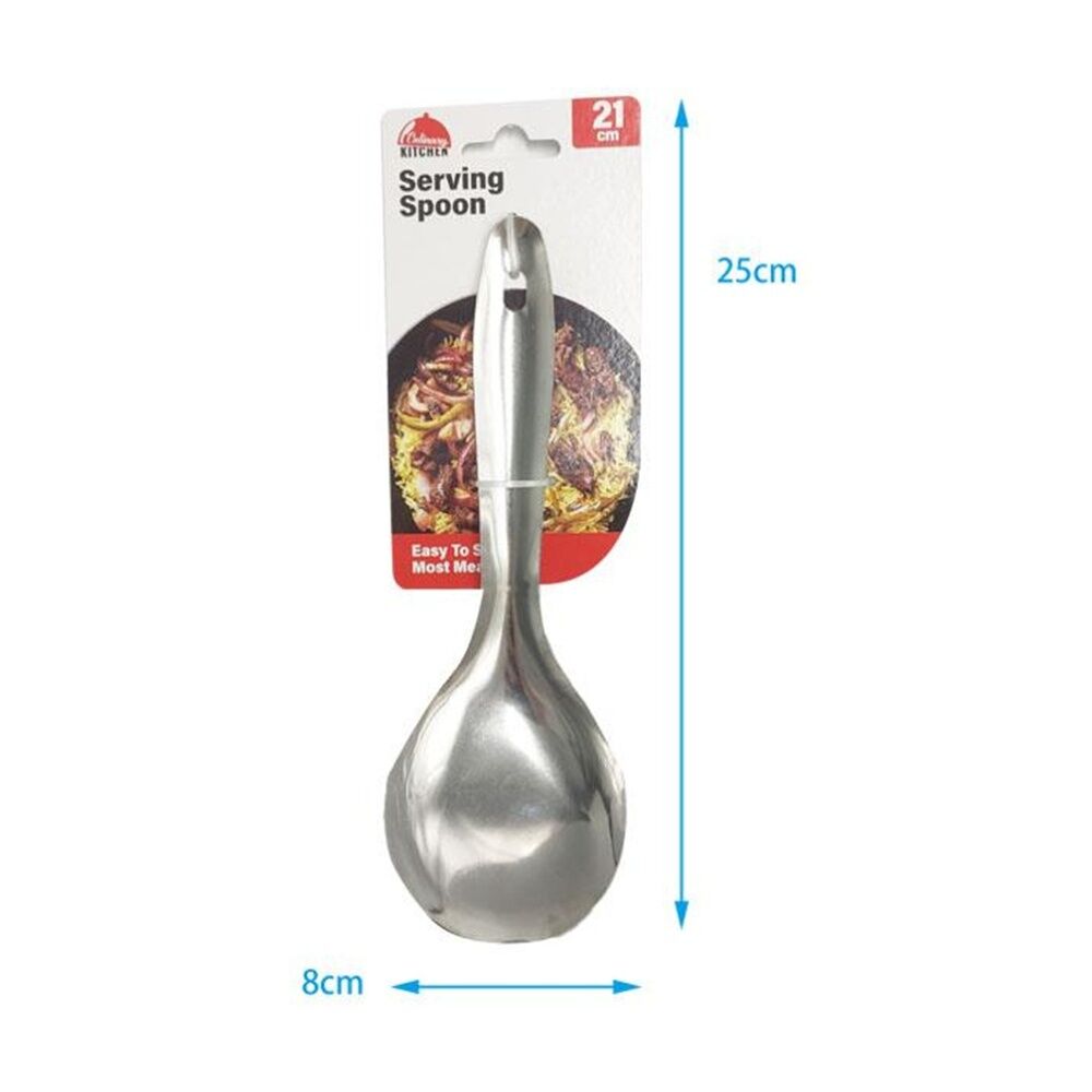 Culinary Kitchen 21cm Stainless Steel Rice Serving Spoon Cooking Utensil — image 2