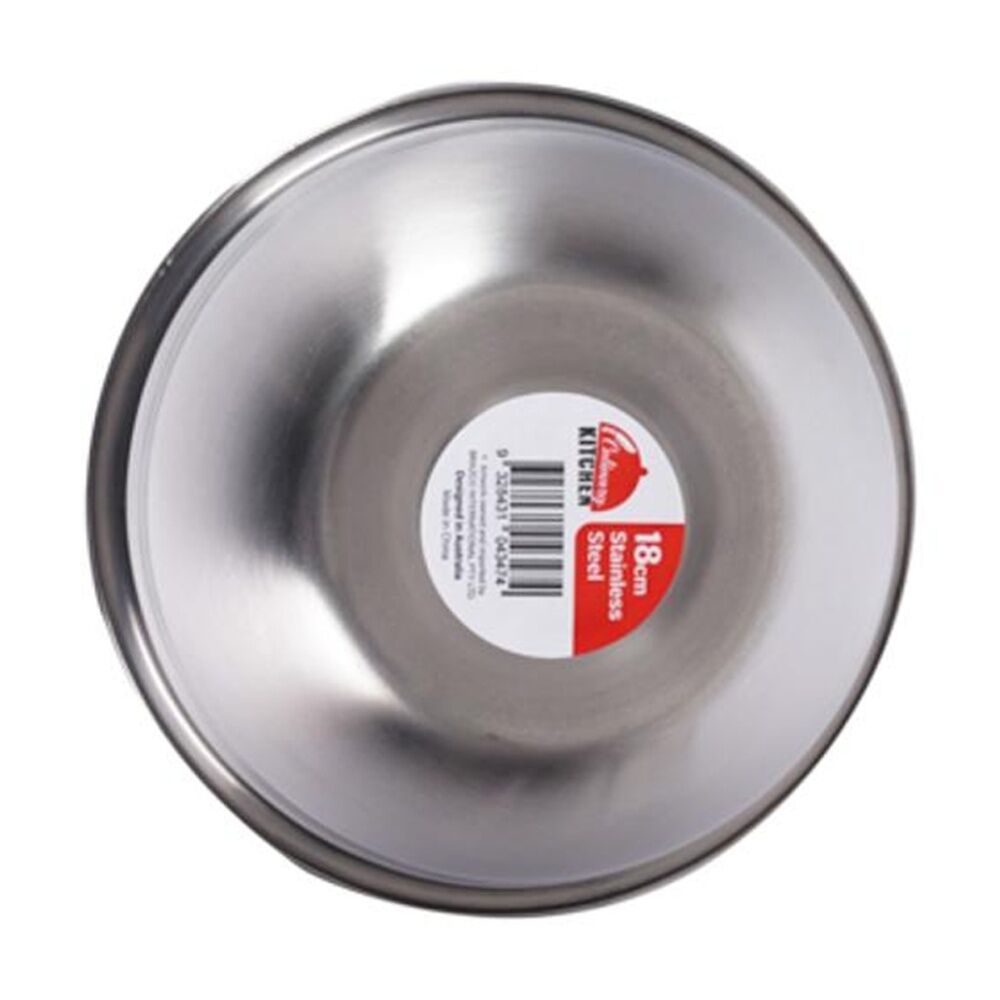 Braz Stainless Steel Kitchen Prep Mixing Bowl Serving Serveware 18cm Silver (6 Pack) — image 5