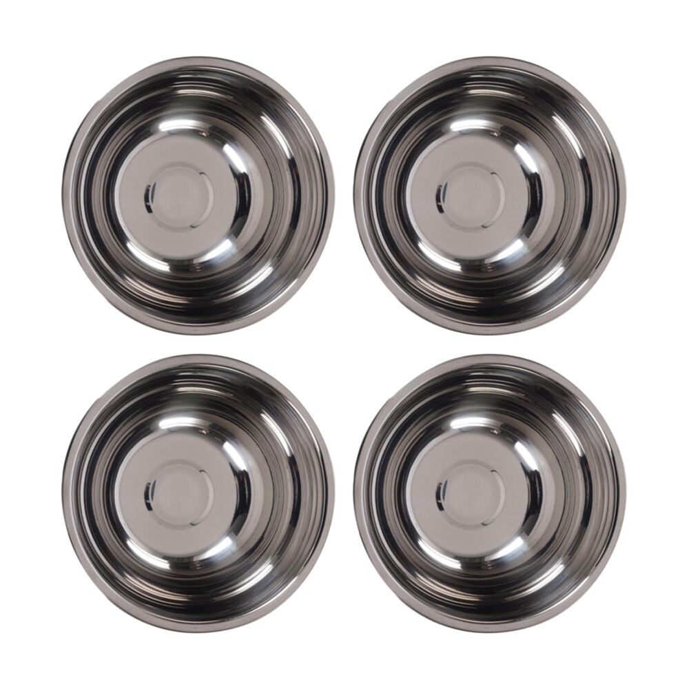 Braz Stainless Steel Kitchen Prep Mixing Bowl Serving Serveware 22cm Silver (4 Pack)