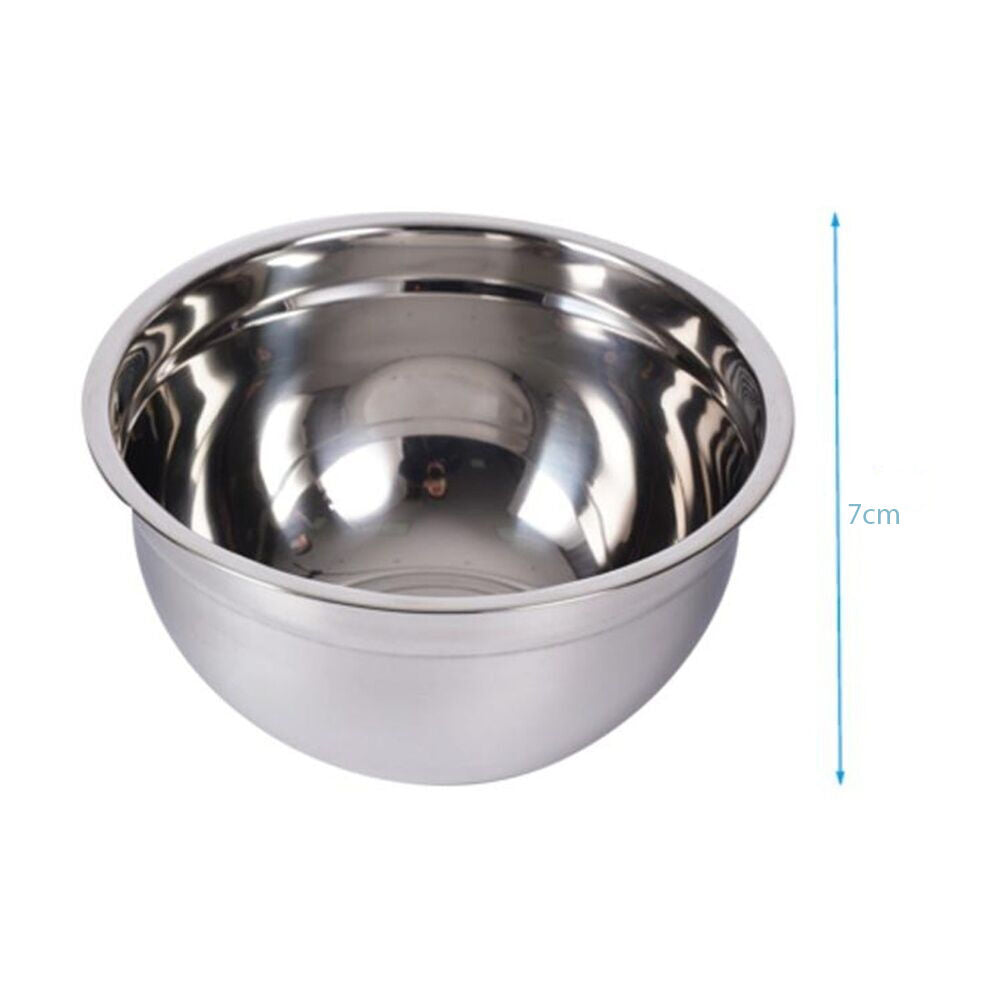 Braz Stainless Steel Kitchen Prep Mixing Bowl Serving Serveware 22cm Silver (4 Pack) — image 4