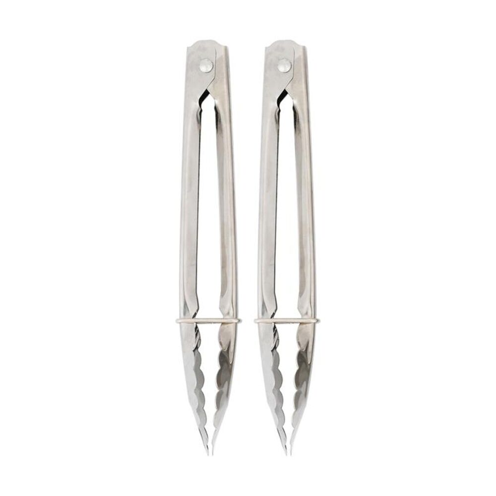 Culinary Kitchen 2pc Culinary Kitchen Stainless Steel Mini Tongs Cooking Utensil 14cm (6 Pack) — image 4