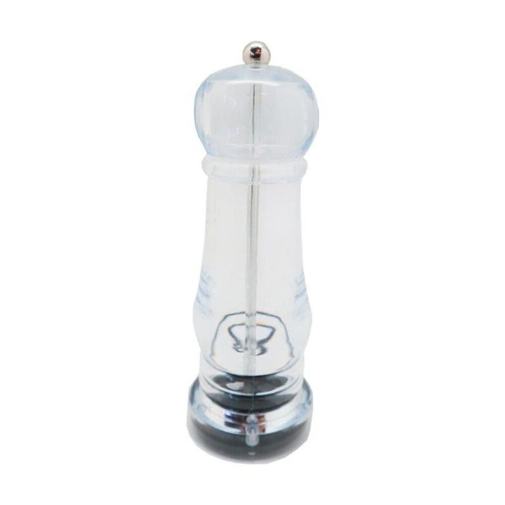 Braz Plastic Salt Or Pepper Grinder w/ Twist 17cm Clear (8 Pack) — image 2