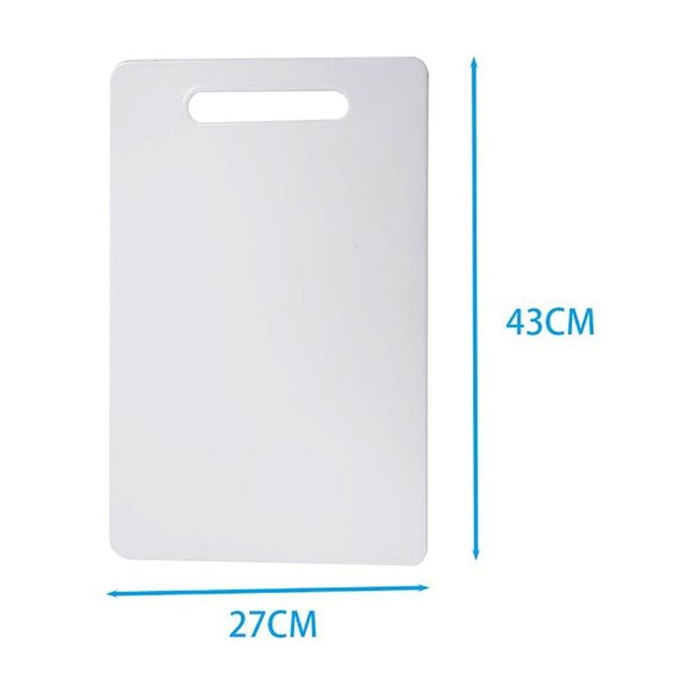 Culinary Kitchen 43x27cm White Plastic Rectangular Chopping Board — image 3
