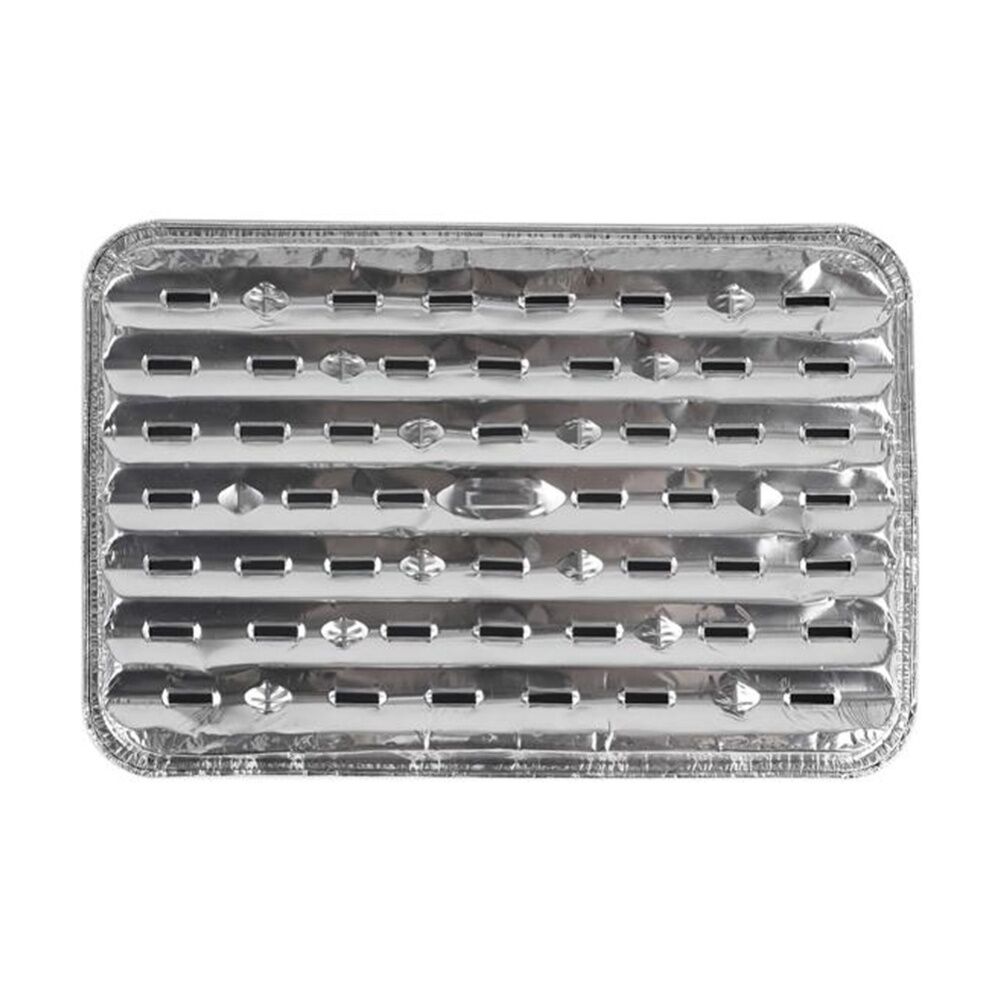 Braz Aluminium Foil Disposable Grill Trays 34x23x2cm Silver (4 Pieces) — image 3