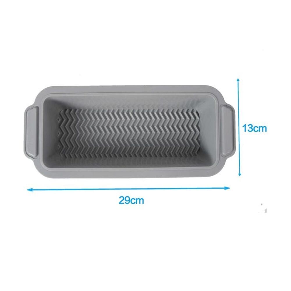Culinary Kitchen 30x15x7cm Grey Silicone Non-Stick Oven Safe Loaf Pan — image 3