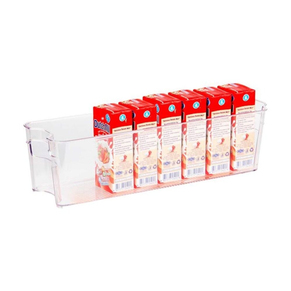 Braz Clear Plastic Kitchen Organiser Narrow Stack Storage Bin