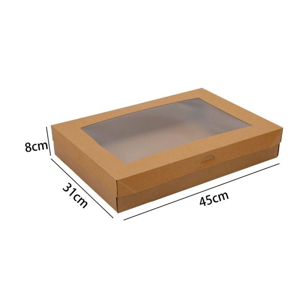 Braz Earth Friendly Grazing Box w/ Transparent Window Lid Large 45x31x8cm (12 Pack) — image 6