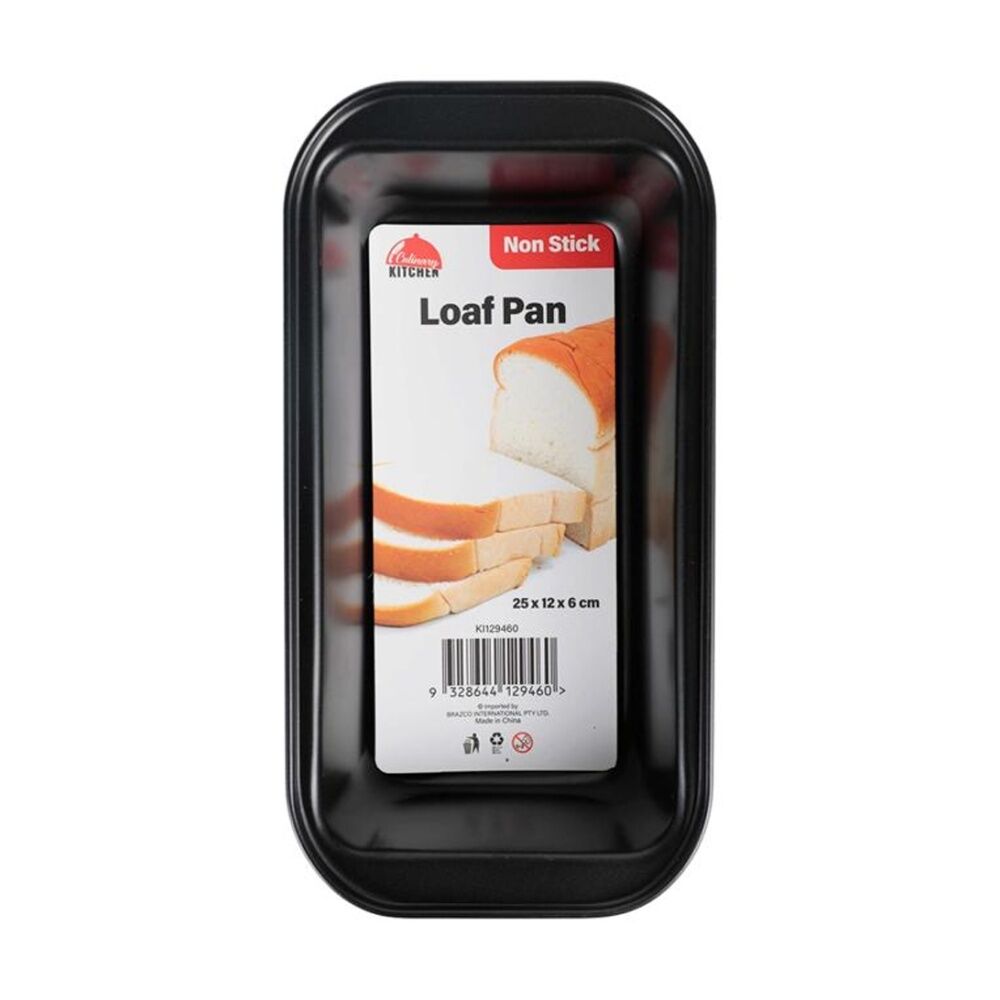 Culinary Kitchen Non-Stick Rectangular Bread Baking Loaf Pan Tray 25x13cm (4 Pack) — image 2
