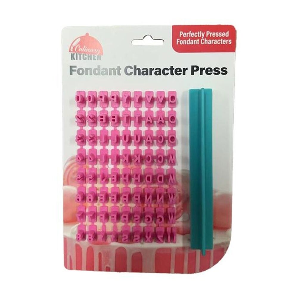Braz Fondant Lettering Press Cake Decorating Letter & Number Stamp Set Tool (4 Pack) — image 2