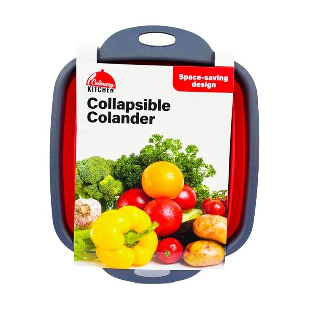 Braz 2pc Collapsible Colander And Baking Dish Set Space Saving Handles (2 Pack) — image 2