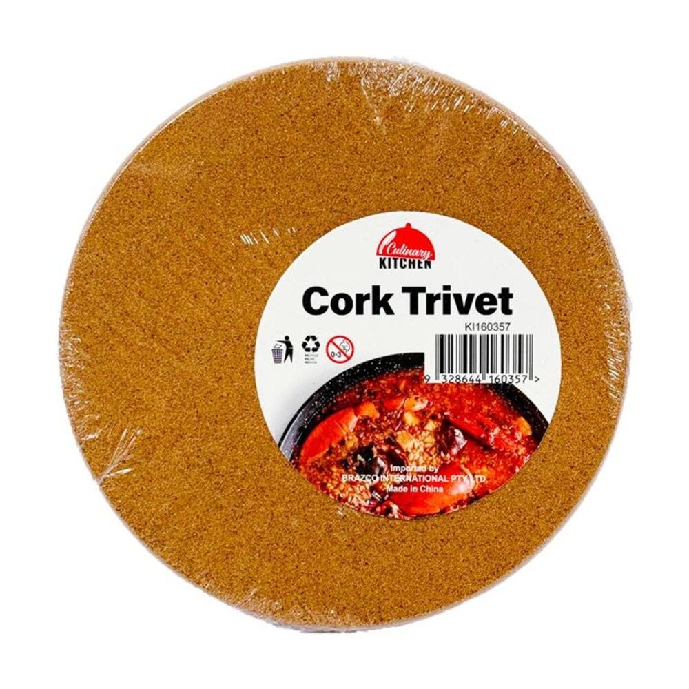 Culinary Kitchen Round Heat Protection Surface Protector Trivet Cork 21cm (12 Pack) — image 2