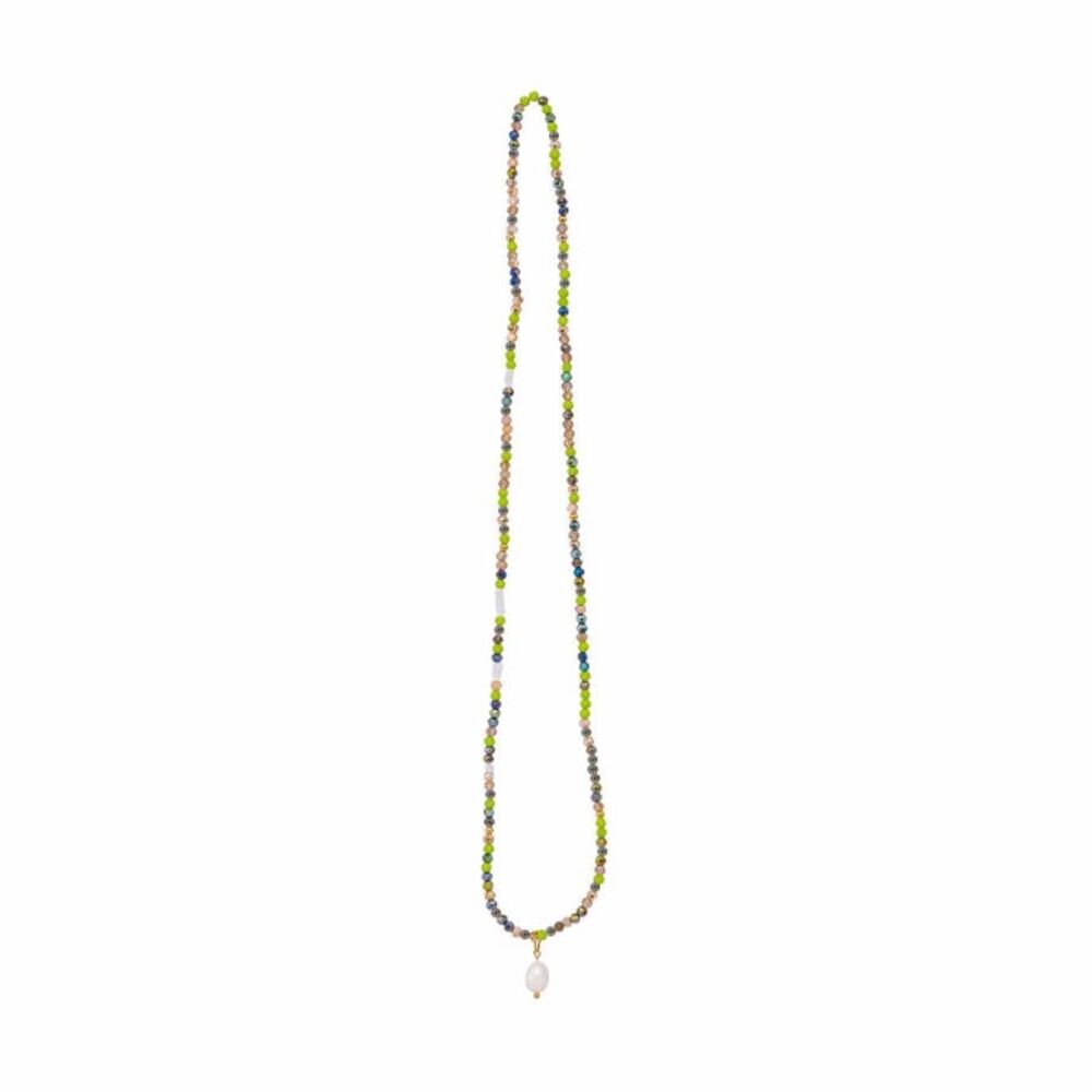 Kiki Oracle Crystal Wrap Jewellery Bracelet Necklace Green White Gold Kiki — image 3