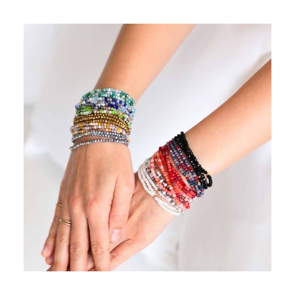 Kiki Oracle Crystal Wrap Jewellery Bracelet Necklace Green White Gold Kiki — image 4