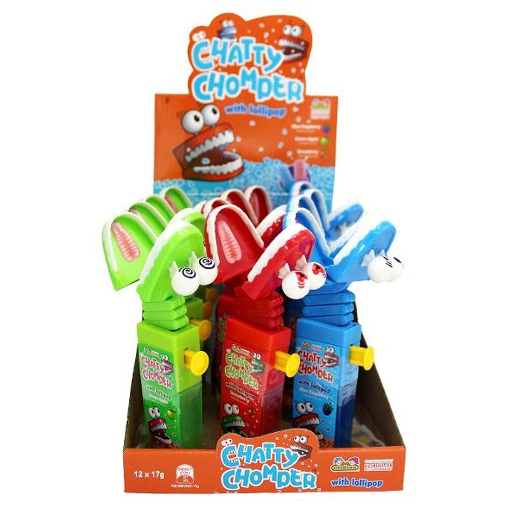 Kidsmania Chatty Chomper Toy w/ Fruit Flavoured Lollipop 17g Assorted (24 Pack) — image 3