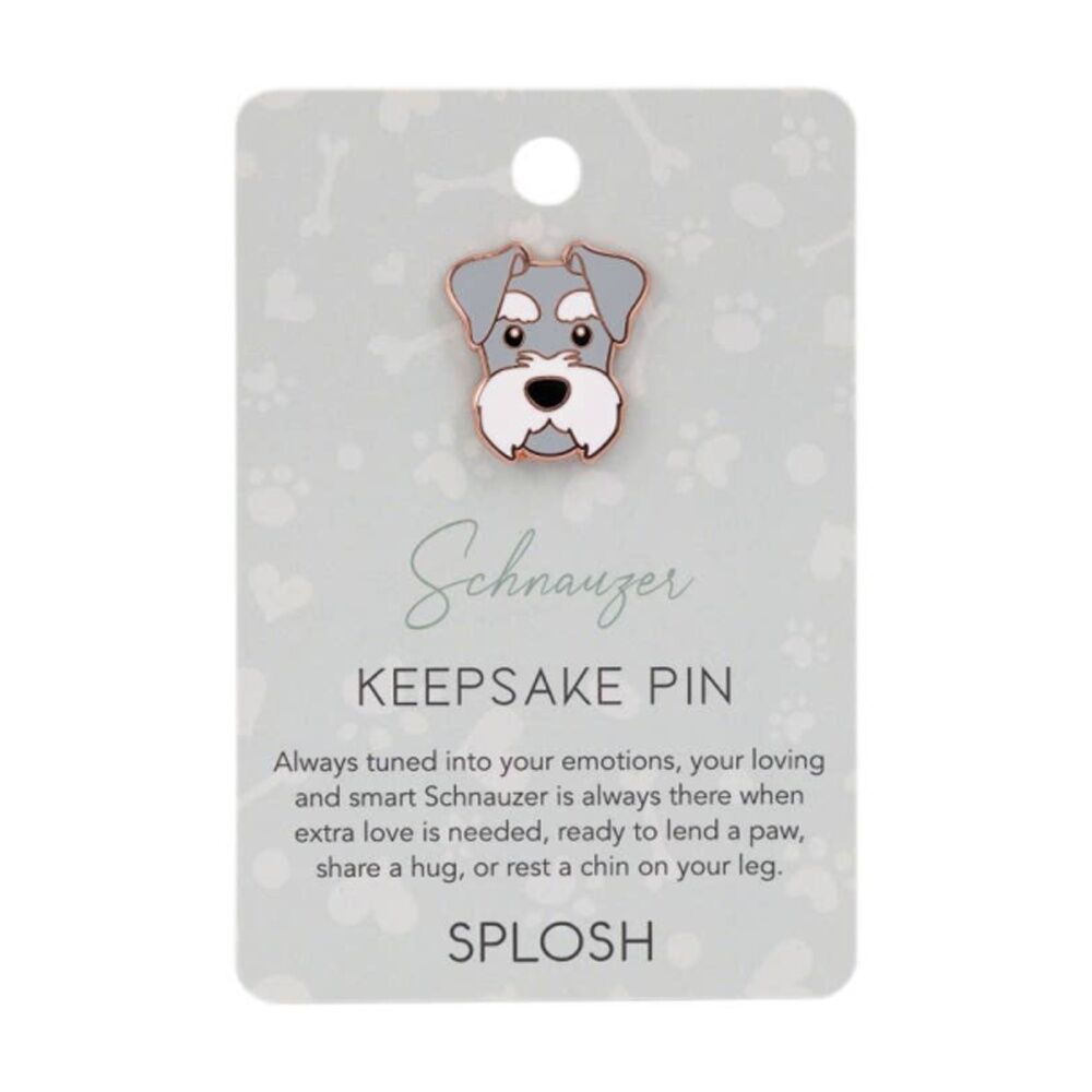 Splosh Schnauzer Keepsake Pin Enamel 3y+ Rose Gold 3x1x2.5cm Splosh — image 2