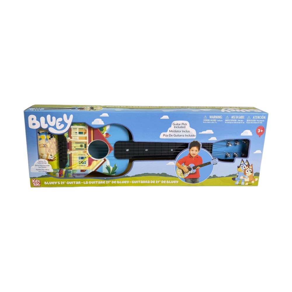 Bluey 3Y+ 53cm Guitar Real Metal Strings Vibrant Graphics Musical Kids Toy — image 2