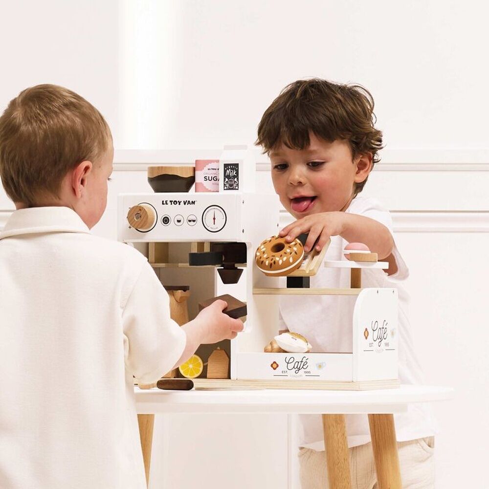 LE Toy Van Tabletop Cafe Playset Wooden Coffee Machine Accessories Kids 3y+ Le Toy Van — image 7