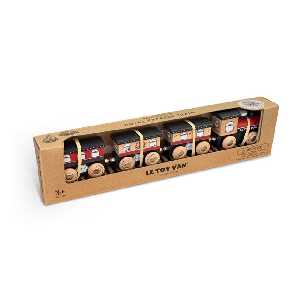 LE Toy Van Royal Express Train Connectable Red Gold Kids 3+ (4 Pieces) — image 5