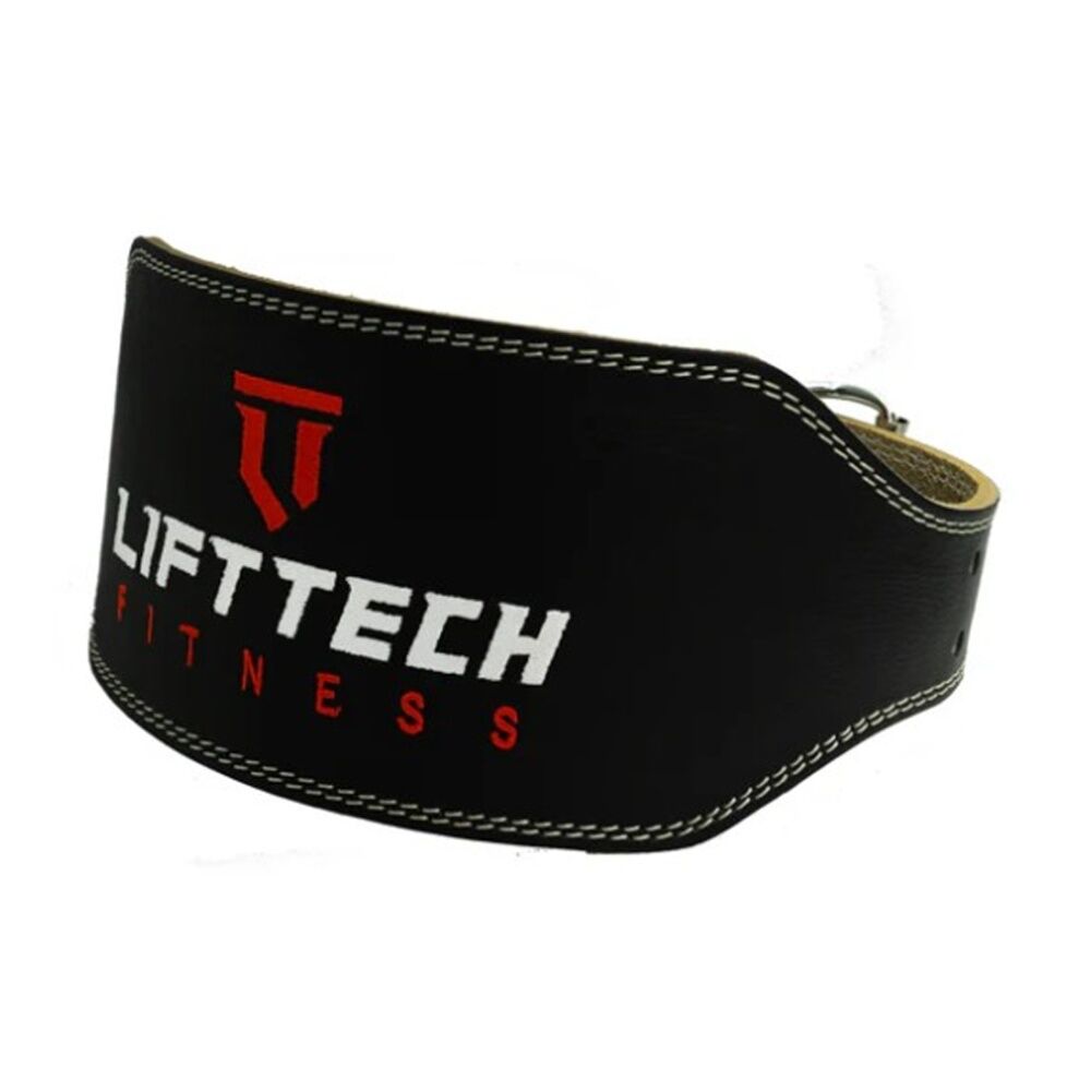 Lift-Tech Heavy Lifting Leather Extra Wide Panel Padded Belt Gray 6in