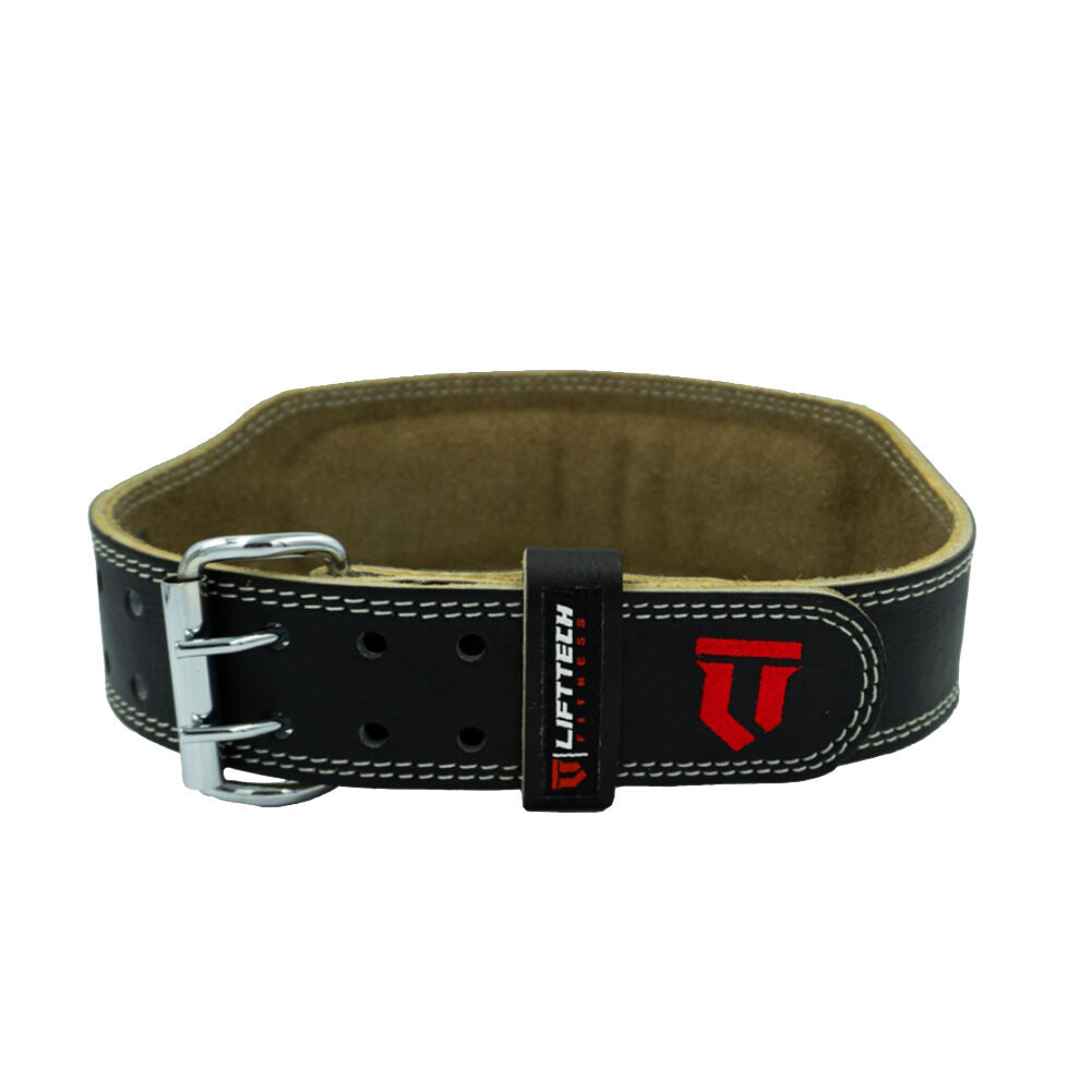 Lift-Tech Fitness Padded Leather Lifting Belt For Medium to Heavy Lifts 4in Large — image 2