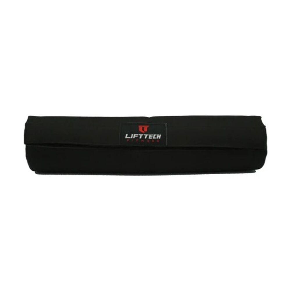 Lift-Tech Bar Pad Black - High Density Foam Breathable Nylon Surface Fits Olympic And Standard Bars
