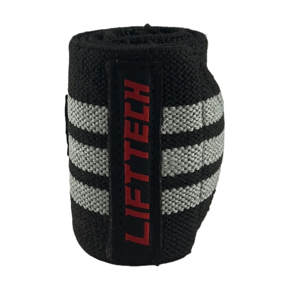 Lift-Tech Pro Thumb Loop Wrist Support Adjustable Wrap Black Stripes 20in (2 Pieces) — image 2