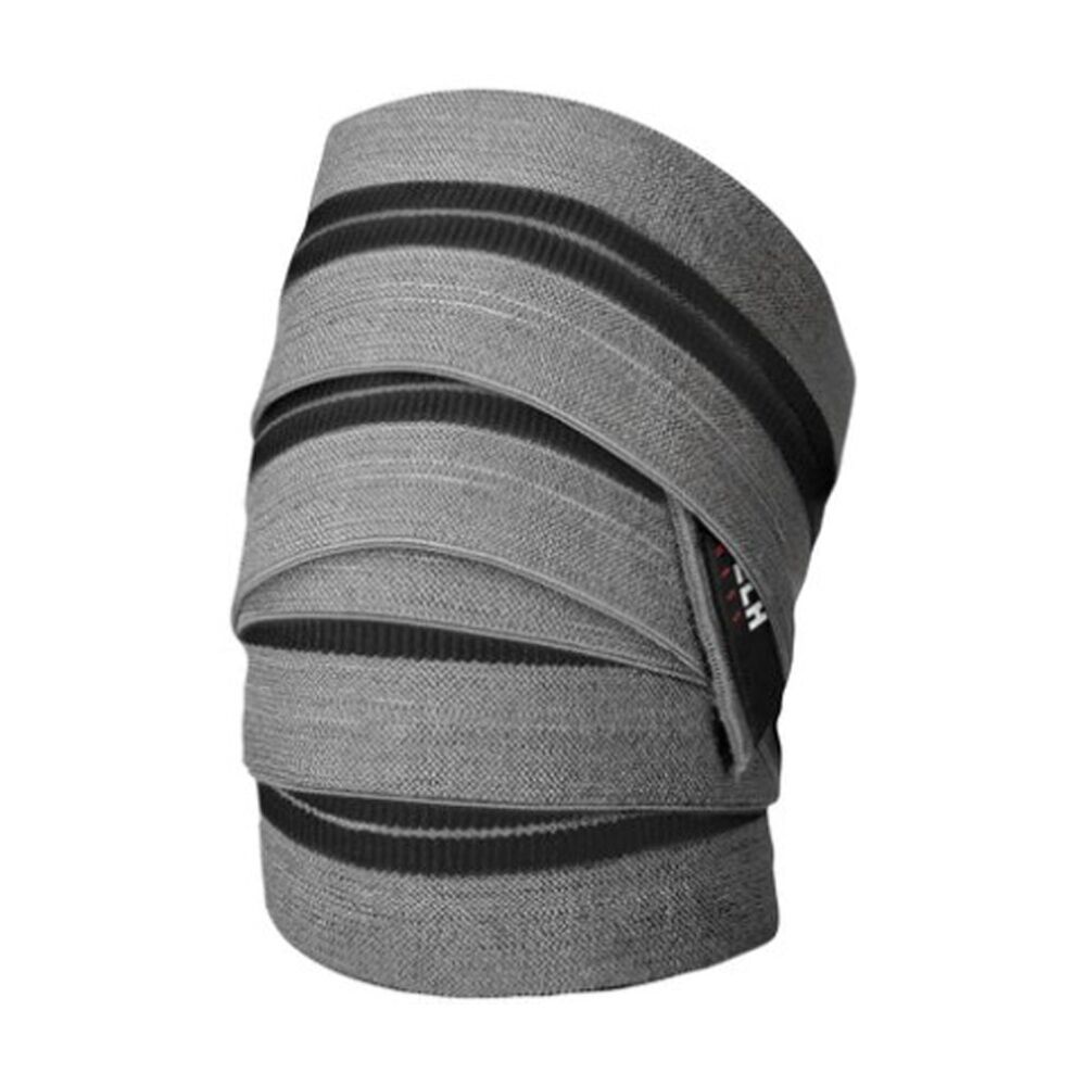 Lift-Tech Compression Knee Wrap Tension Support Strap Grey 78in (2 Pieces) — image 2