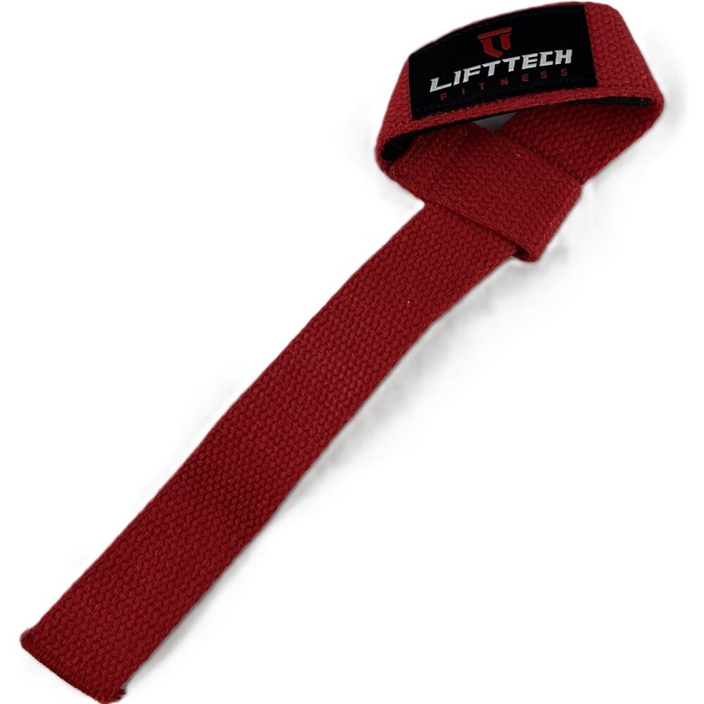 Lift-Tech Neo-Tech Padded Cotton Wrist Support Lifting Straps Grey 21.5in (2 Pieces) — image 2