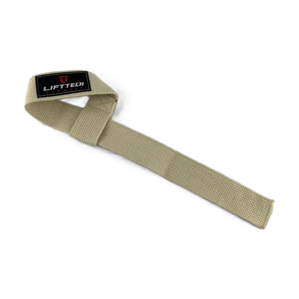 Lift-Tech Cotton Heavy Lifting Support Durable Grip Straps Skin 21in (2 Pieces) — image 2