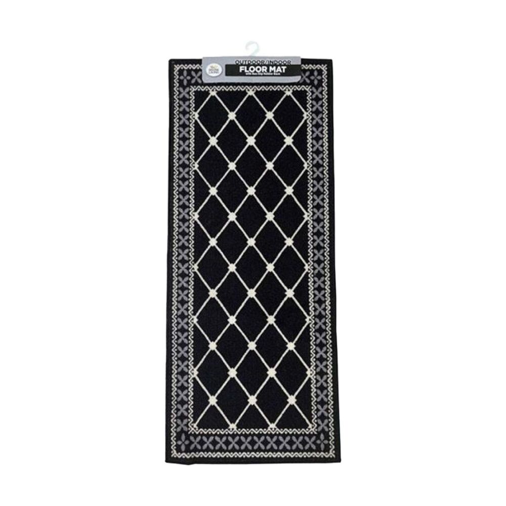 Braz 50x120cm Assorted Outdoor Indoor Non Slip Latex Diamond Floormat Rug