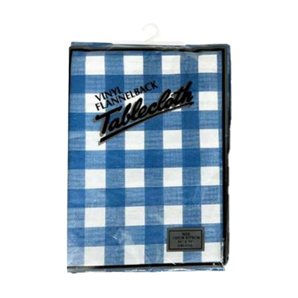 Braz Vinyl Flannelback Checkered Tablecloth 152x228cm Assorted (6 Pack) — image 2