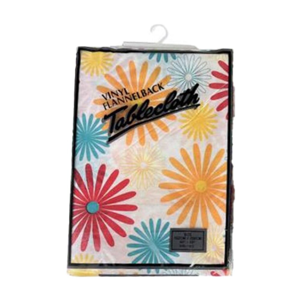 Braz Vinyl Flannelback Floral Print Tablecloth 152x228cm Assorted (6 Pack) — image 2