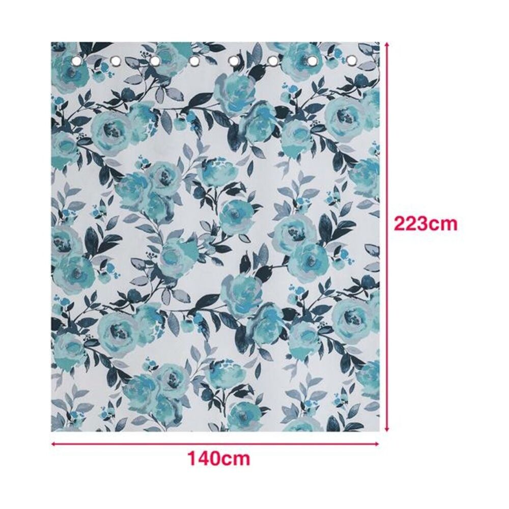 Braz 140x223cm Floral Printed Room Darkening Hanging Curtain Home Decor — image 3