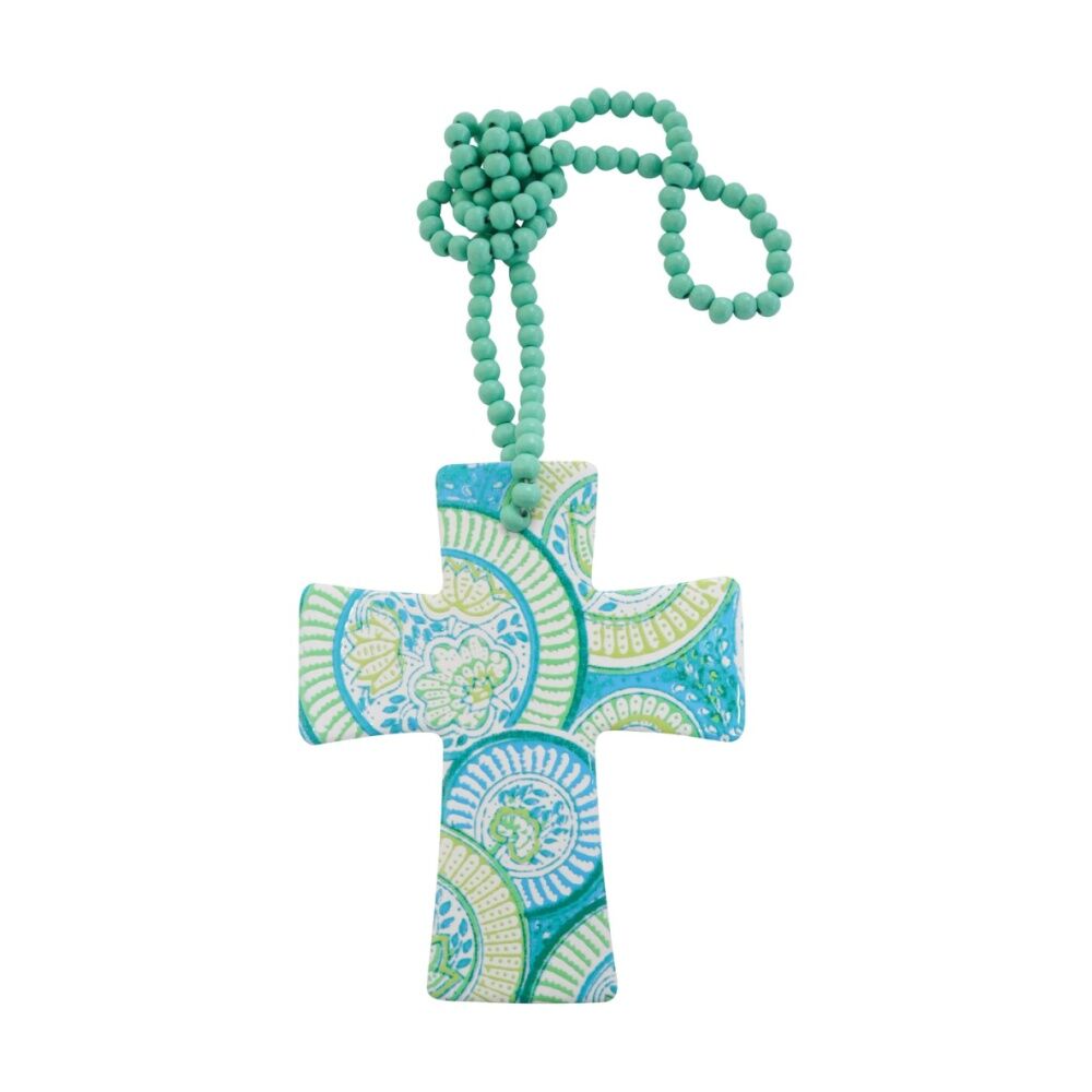 LVD 12x14.5cm Mediterranean Cross Home & Living Decor w/ Beads — image 2