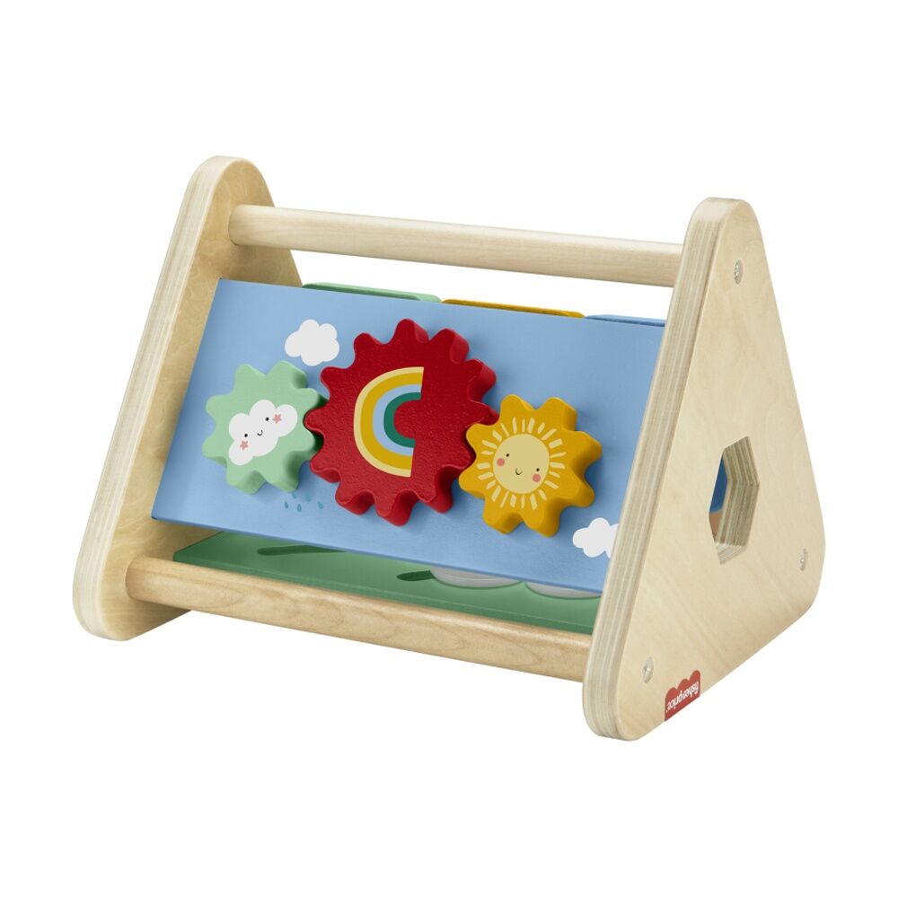 Fisher Price Baby Wooden Activity Triangle 3 Sided Play Toy 6m+ — image 5