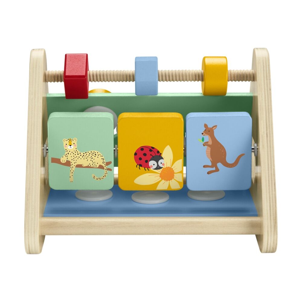 Fisher Price Baby Wooden Activity Triangle 3 Sided Play Toy 6m+ — image 4