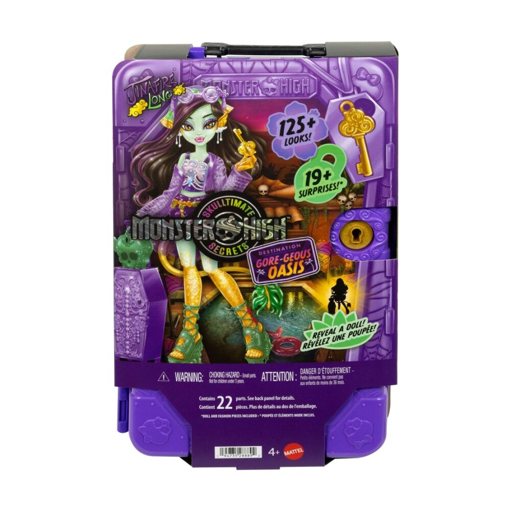 Monster High Skulltimate Secrets Gore-Geous Oasis Doll Jinafire Long 4y+ (22 Pieces)