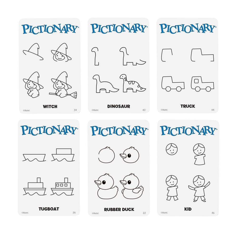 All Brands Toys Pictionary Family Kids Quick Sketches Classic Board Game — image 6