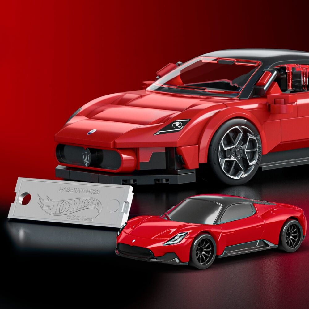 Hot Wheels Speed Maserati MC20 Car Build & Customise Set Red 10y+ (250 Pieces) — image 6