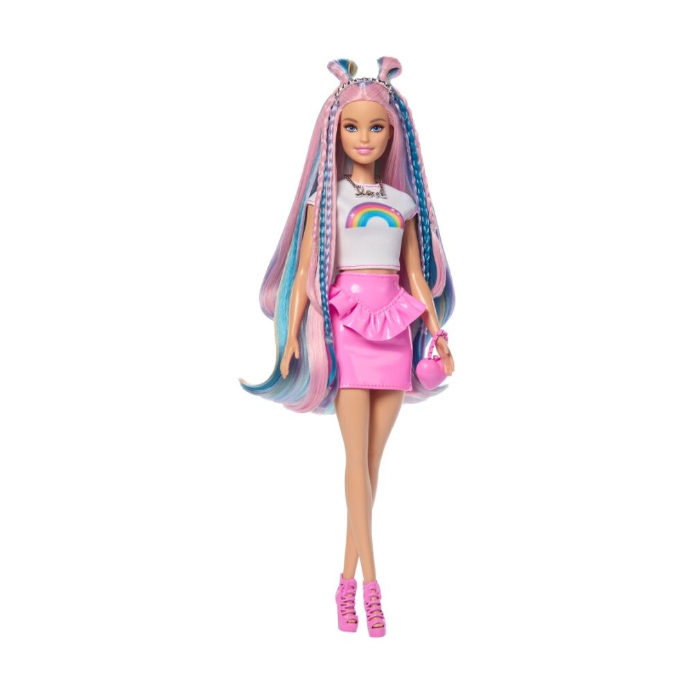 Barbie Rainbow Sparkle Hair Play Doll w/ Styling Accessories 3y+ (13 Pieces) — image 2