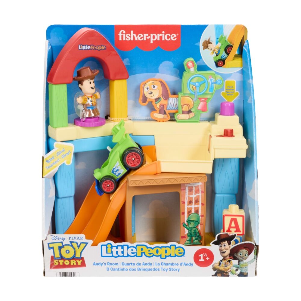 Toy Story Little People Andy's Room Play Set w/ Doll Figures & Vehicle 1.5y+ Toy Story