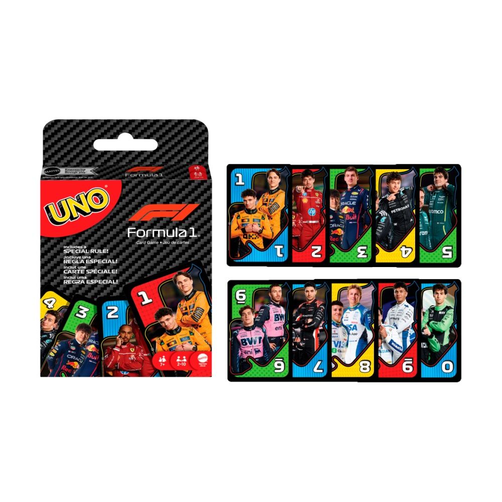 Uno F1 Formula 1 Racing Family/Kids Strategy Card Game w/ Overtake Rule 7y+ Uno — image 2