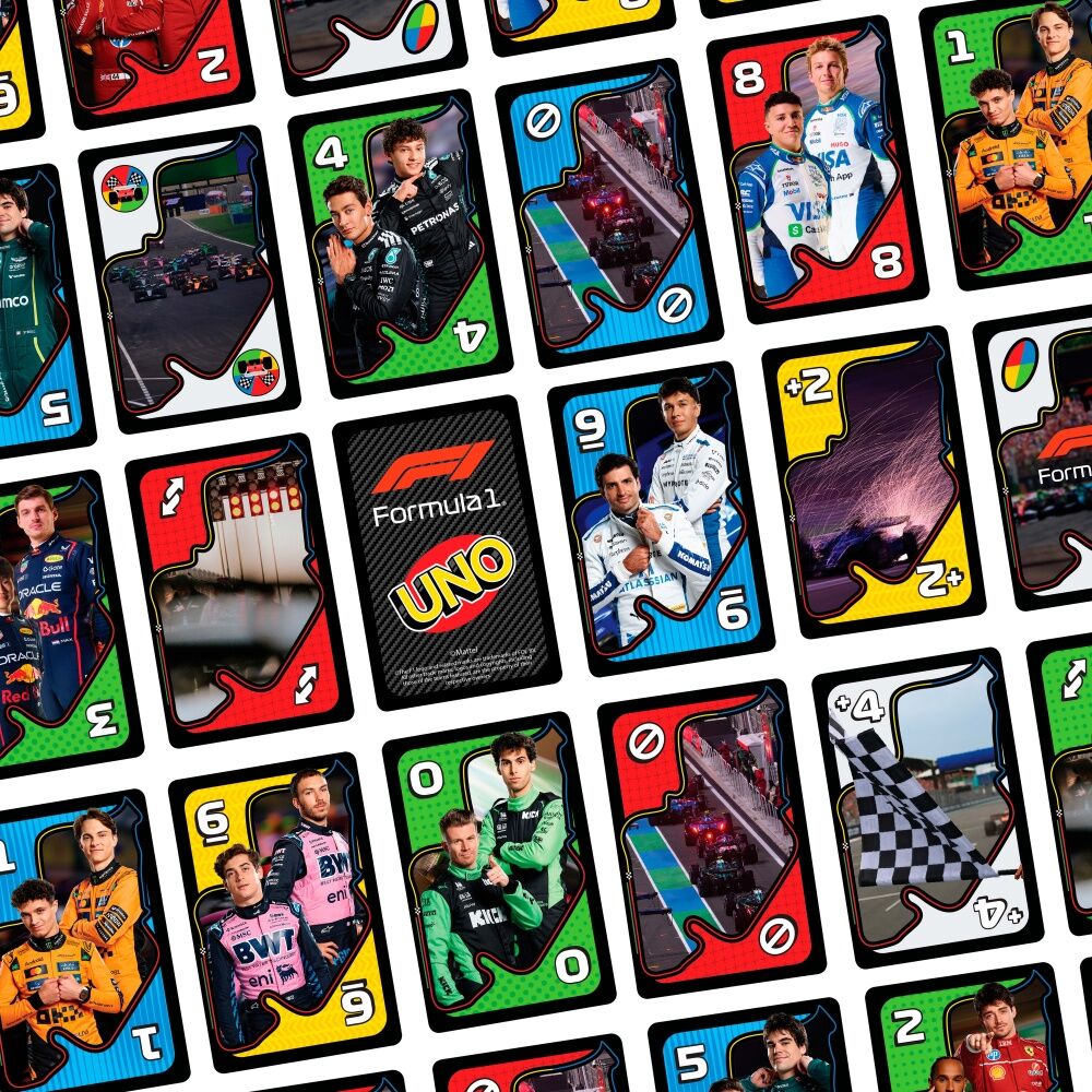 Uno F1 Formula 1 Racing Family/Kids Strategy Card Game w/ Overtake Rule 7y+ Uno — image 4